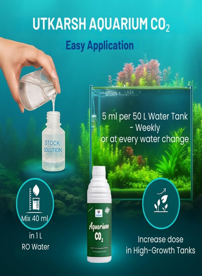 Utkarsh Aquarium CO₂ (Liquid CO2 for Aquarium Plants) (250 ml; Pack of 1) - Image 5